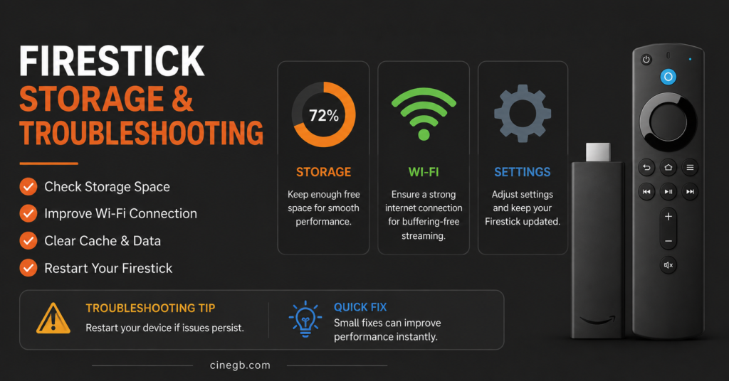 Firestick Storage and Troubleshooting