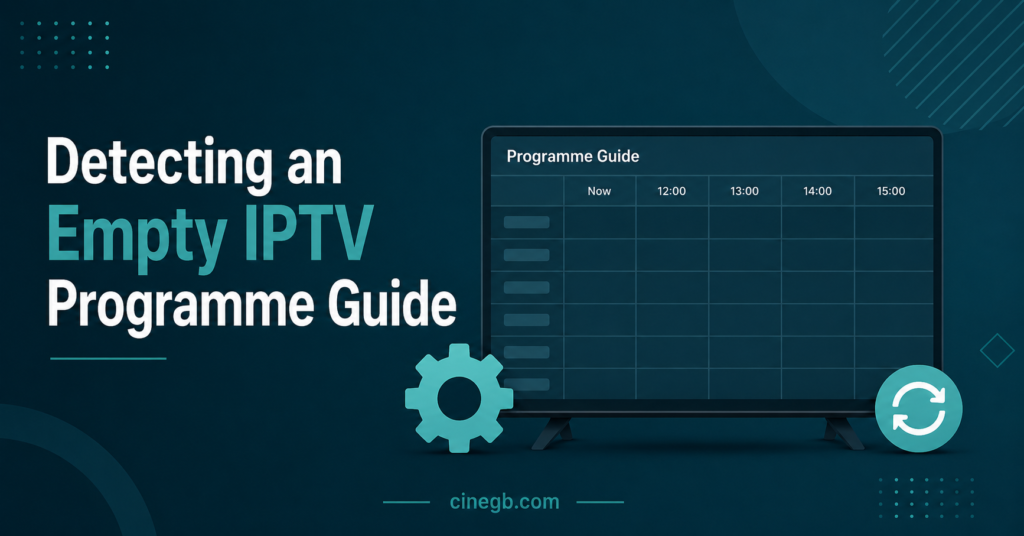 Detecting an empty IPTV programme guide