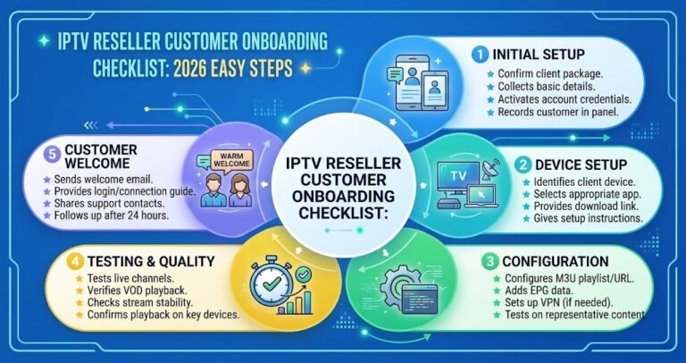 IPTV Reseller Customer Onboarding Checklist