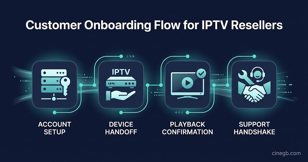 Customer Onboarding Flow for IPTV Resellers
