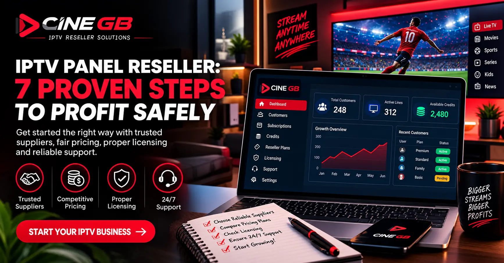 IPTV Panel Reseller: 7 Proven Steps to Profit Safely
