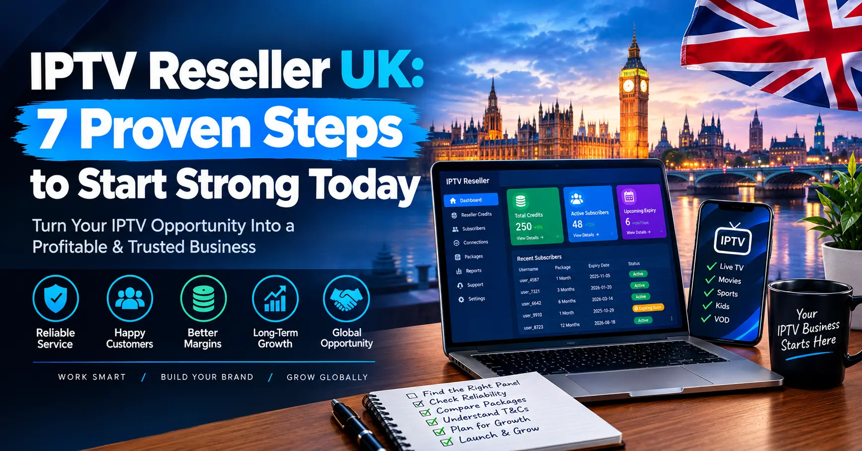 IPTV Reseller UK: 7 Proven Steps to Start Strong Today